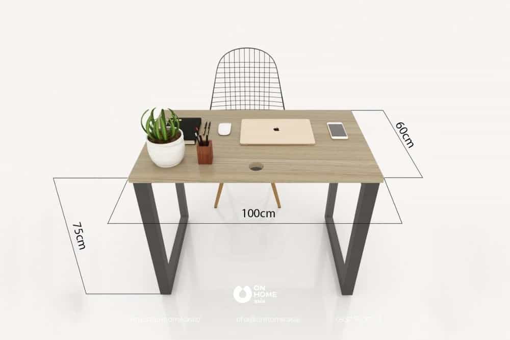 Kích thước bàn làm việc hình chữ nhật