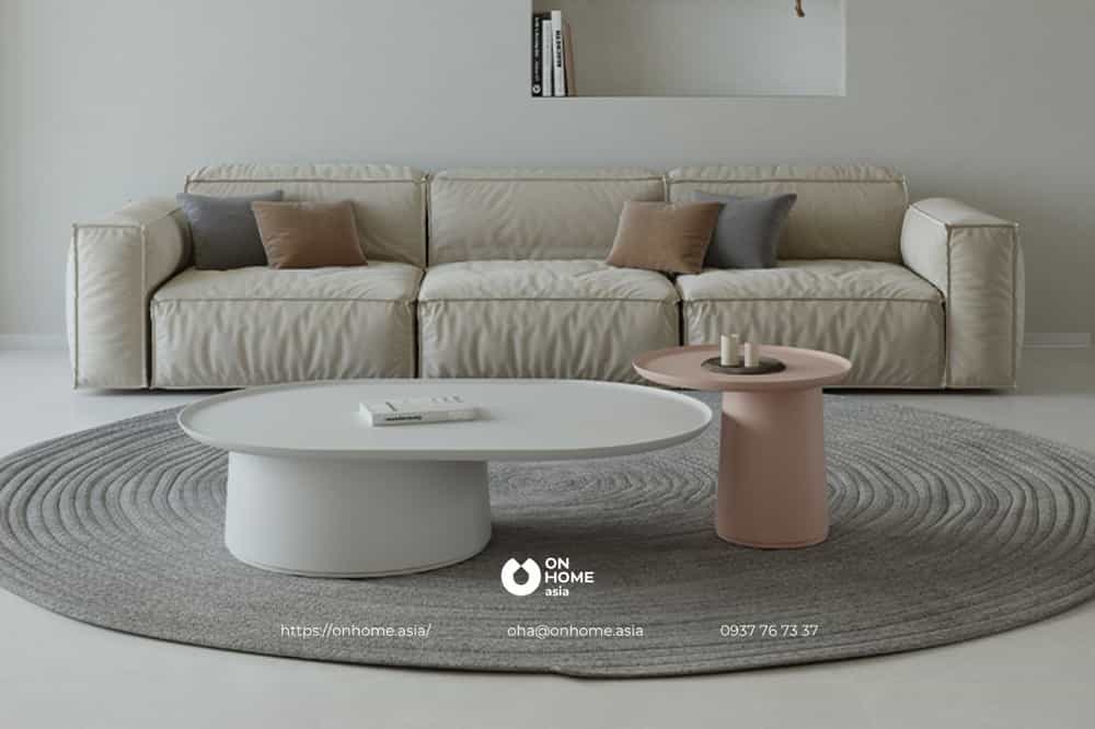 Bàn sofa thiết kế phong cách Bắc Âu