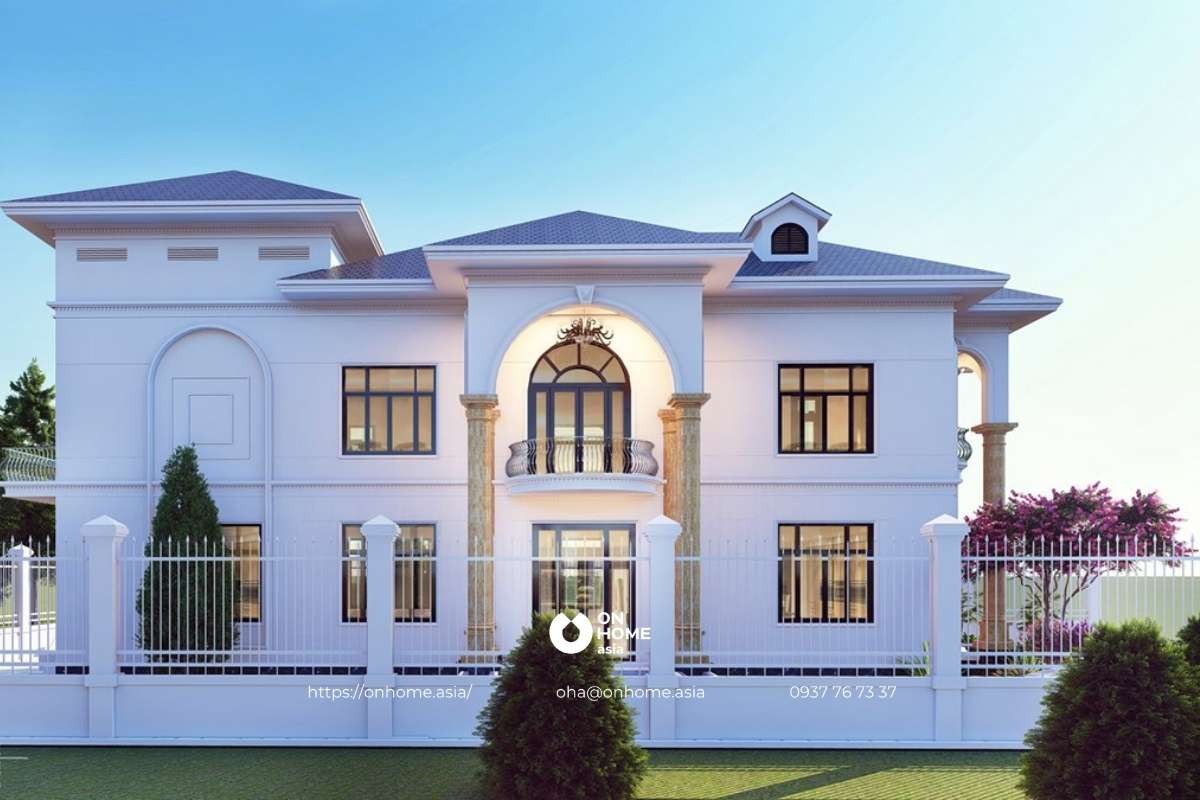 Mẫu biệt thự 2 tầng hiện đại, tiện nghi