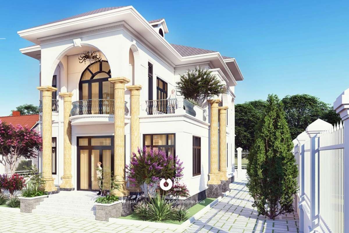 Thiết kế biệt thự 2 tầng hiện đại, đẹp