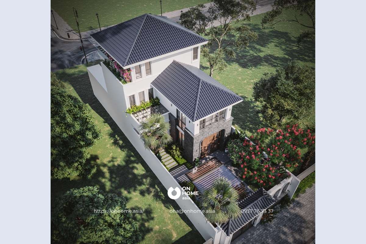 Biệt thự 2 tầng Tân Cổ Điển đẹp