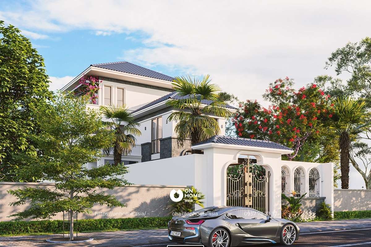 Biệt thự 2 tầng Tân Cổ Điển 3 phòng ngủ