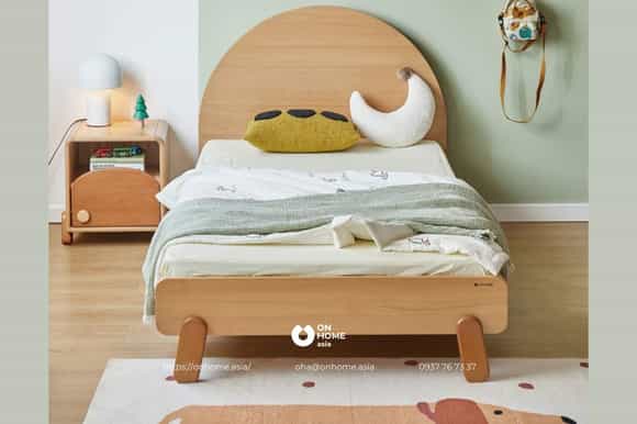 Giường cho bé trai bằng gỗ đẹp
