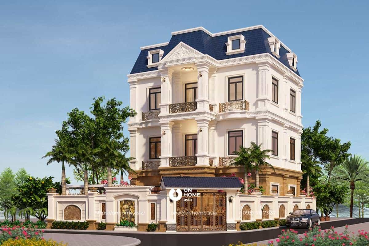 Biệt thự 3 tầng phong cách Tân Cổ Điển cuốn hút