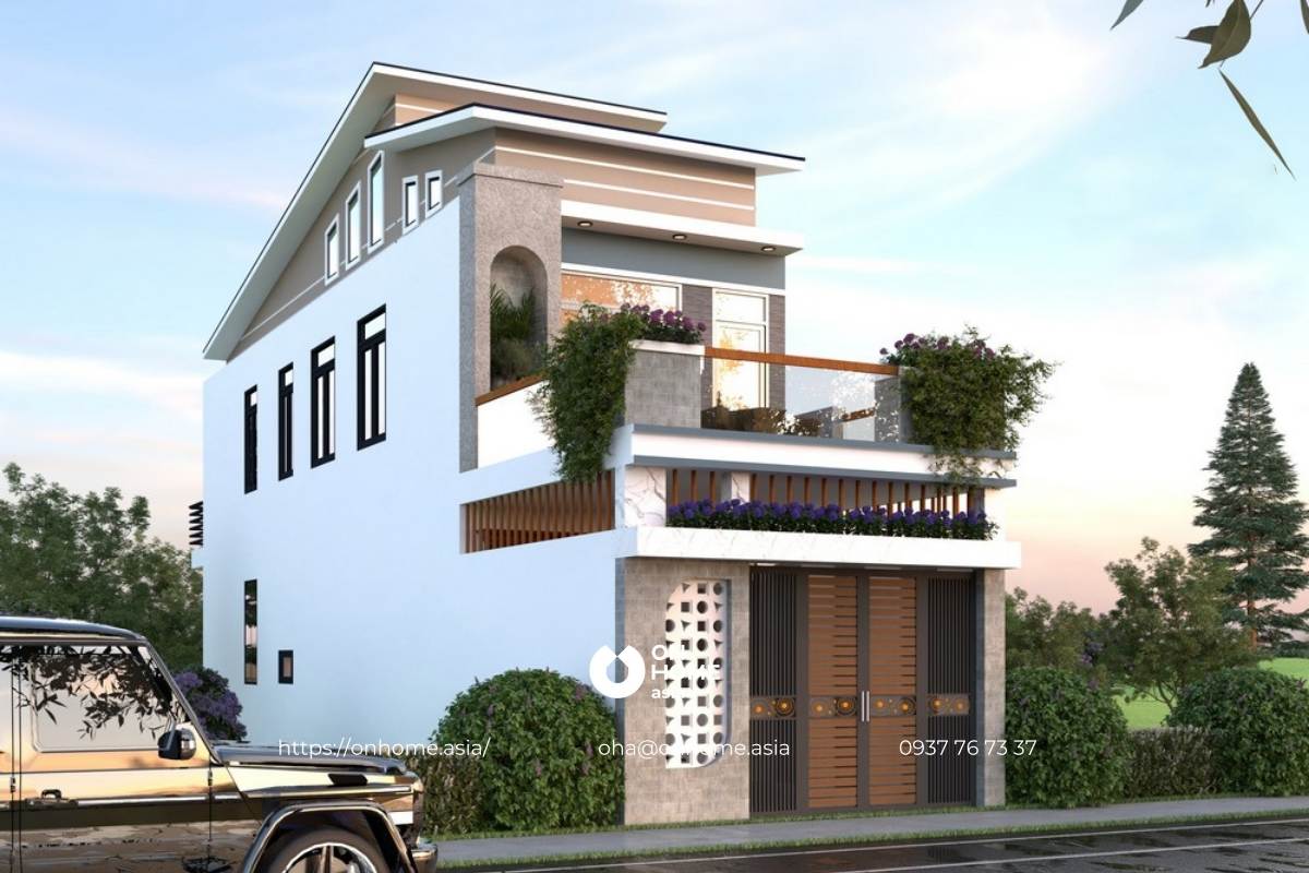 TOP 20 mẫu nhà ống 2 tầng đơn giản đẹp thiết kế hiện đại | ROMAN