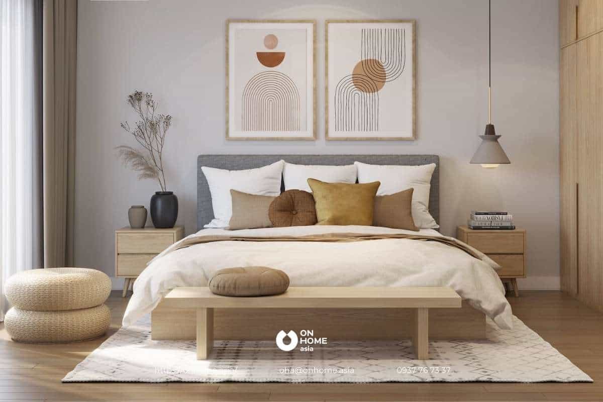 Giường ngủ gỗ thiết kế thanh lịch, đẹp mắt