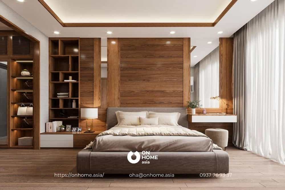 Nội thất phòng ngủ Master thiết kế hiện đại