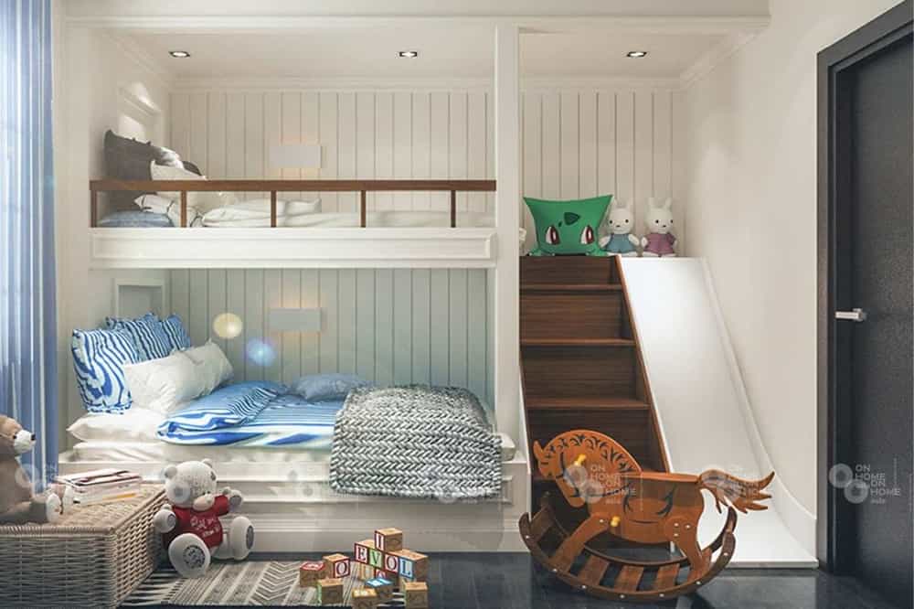 Thiết kế phòng ngủ trẻ em nhà phố tân cổ điển