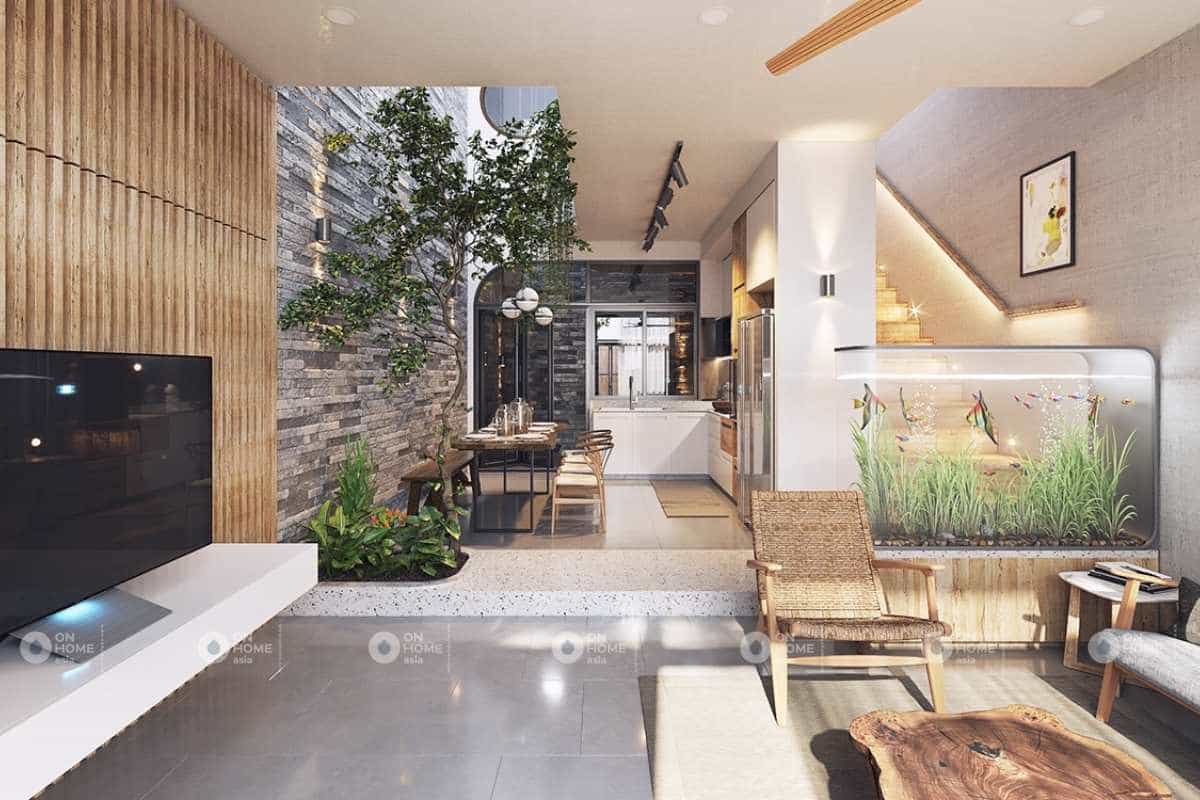 Thiết kế nhà phố Scandinavian mộc mạc và thanh lịch