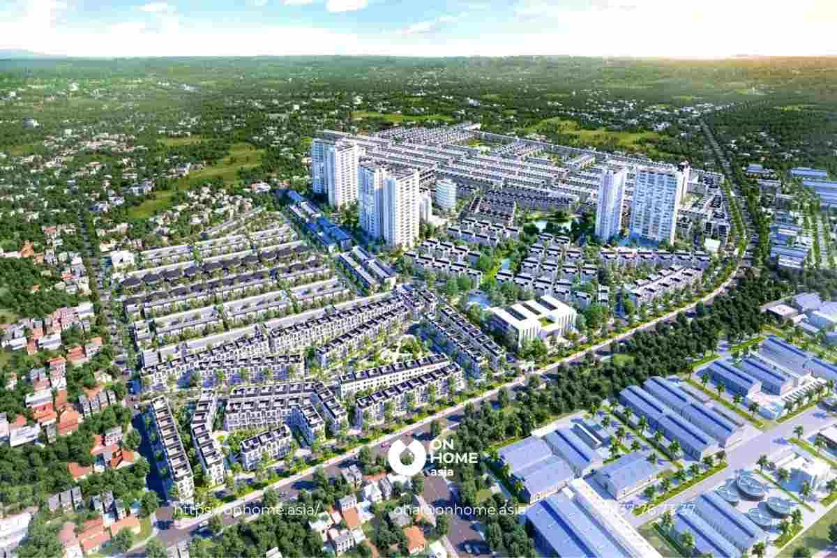 Phối cảnh dự án khu đô thị Đại Phước Molita