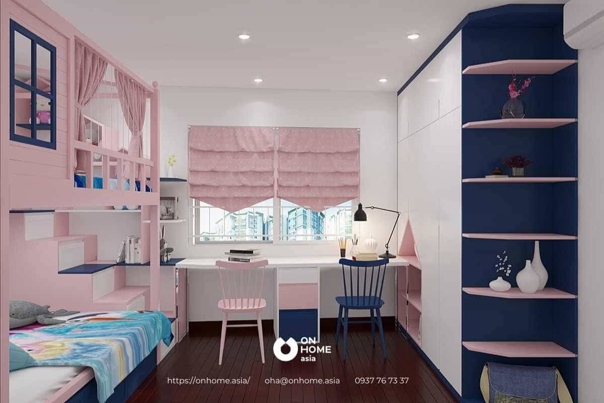 Thiết kế phòng ngủ bé với nội thất thông minh
