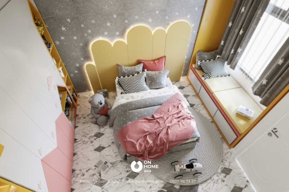 Thiết kế phòng ngủ cho bé gái đáng yêu