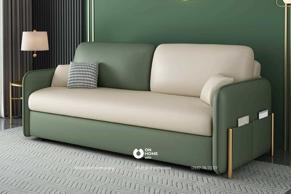 Sofa bed màu xanh cao cấp