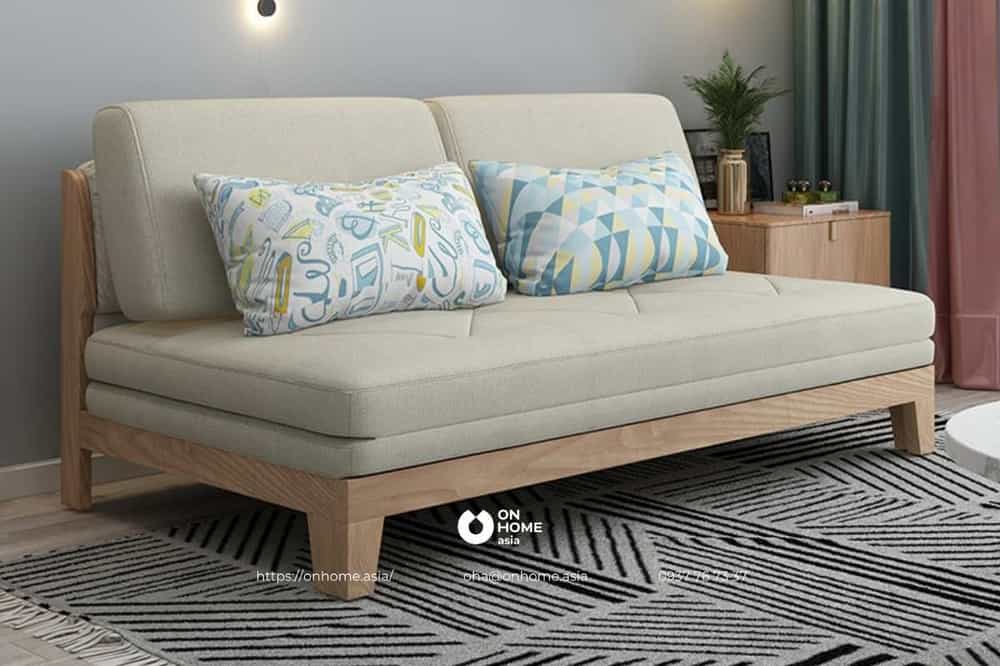 Sofa giường gỗ hiện đại