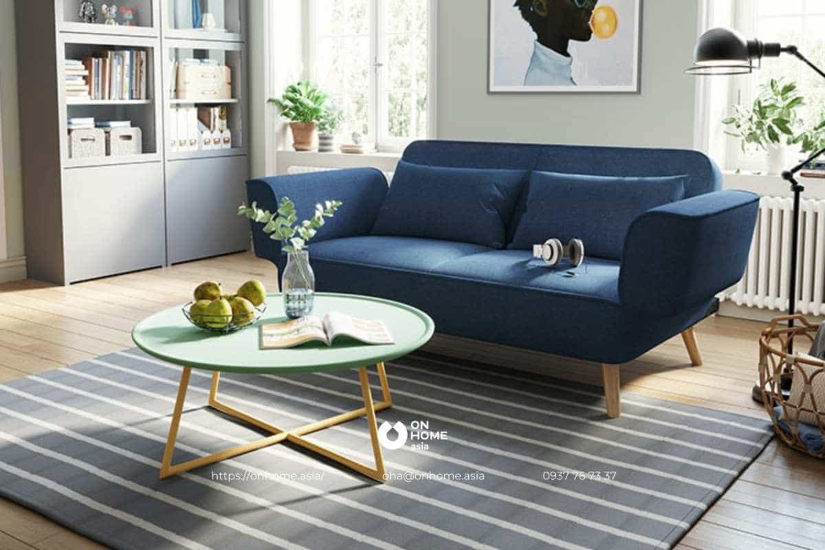 Sofa giường màu xanh navy đẹp