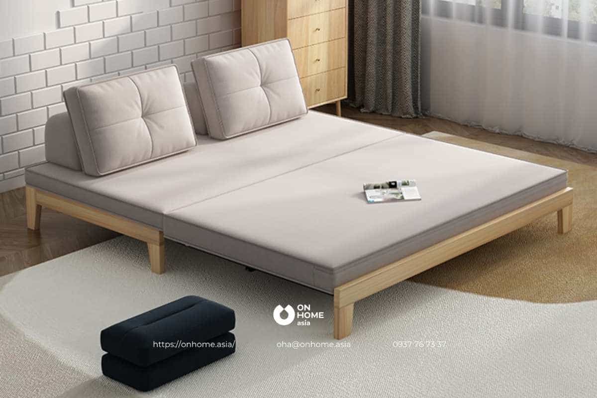 Sofa giường khung gỗ nỉ cao cấp