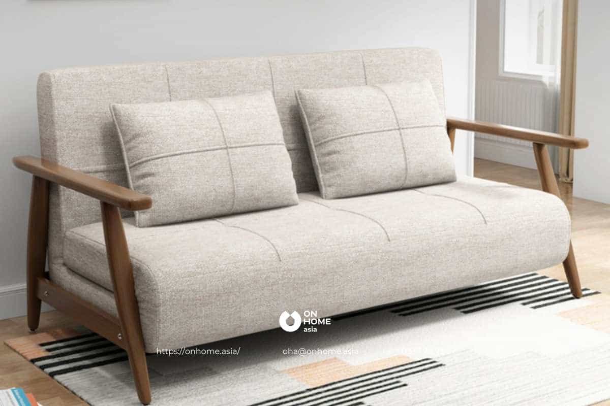 Ghế sofa giường gỗ nhỏ gọn