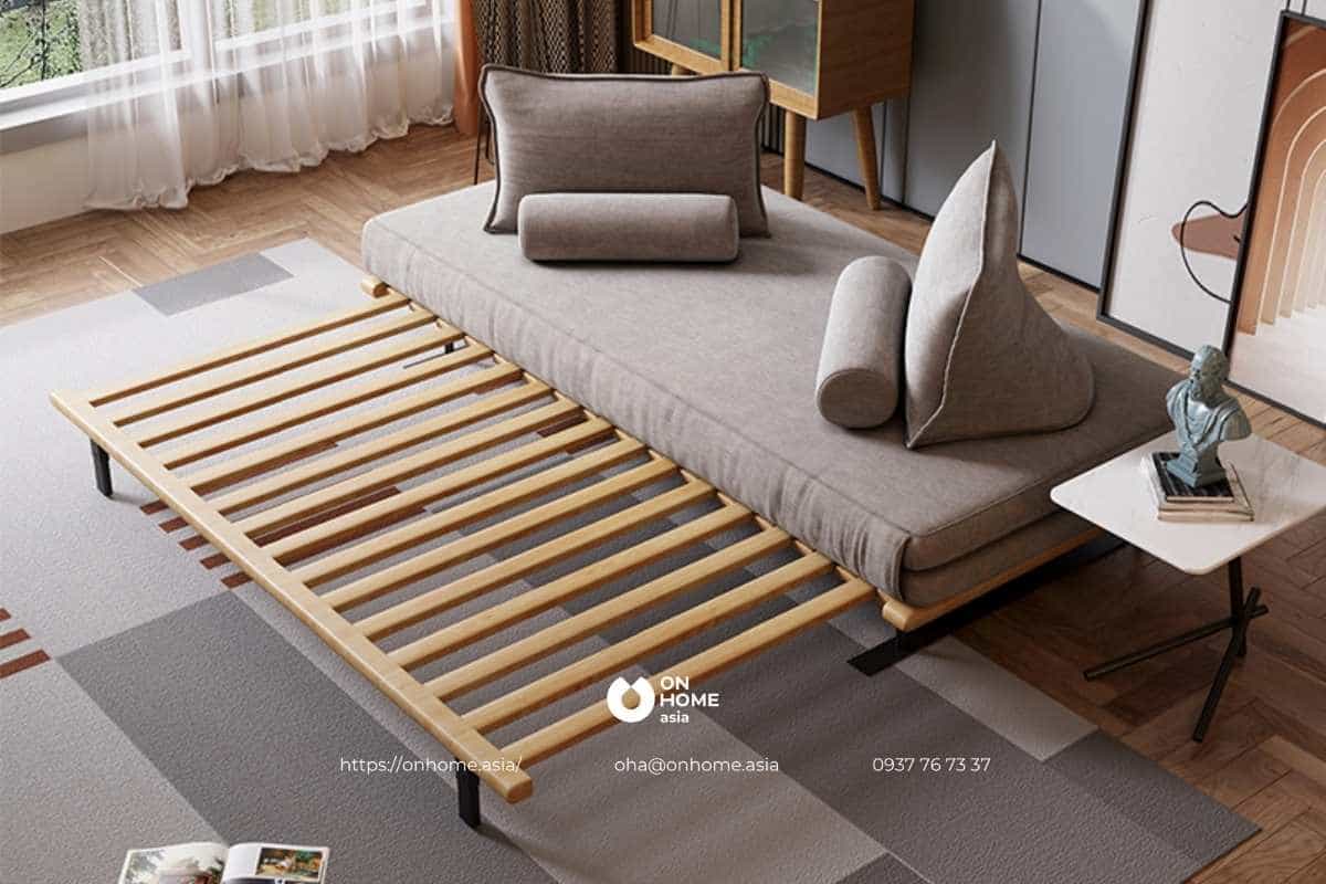 Ghế sofa giường gỗ thông minh