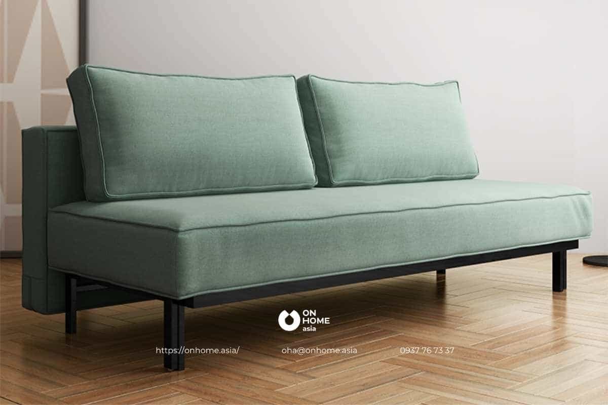 Sofa giường màu rêu hiện đại, cao cấp