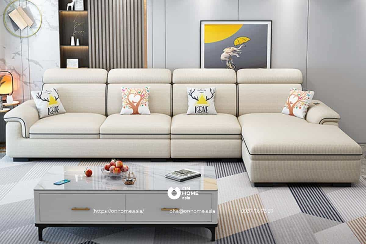 Ghế sofa phòng khách chữ L