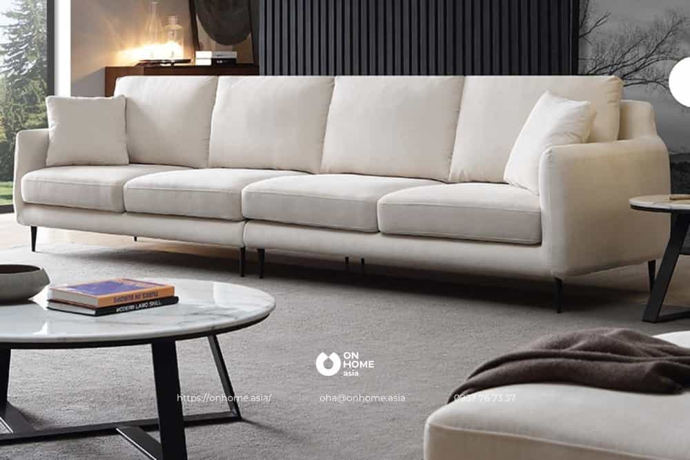 Ghế sofa phong cách Bắc Âu màu trắng thanh lịch