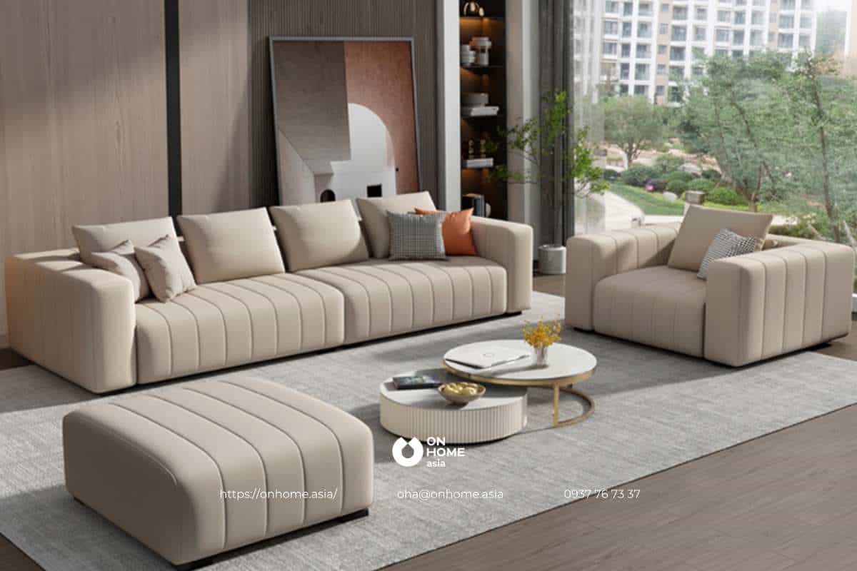 Sofa phòng khách chất liệu da: Bạn muốn thêm sự sang trọng cho phòng khách của mình? Hãy tìm đến những chiếc sofa phòng khách chất liệu da. Với sự kết hợp giữa chất liệu đẳng cấp và thiết kế hiện đại, những sản phẩm này sẽ đem lại cảm giác thoải mái và đẳng cấp cho bạn.