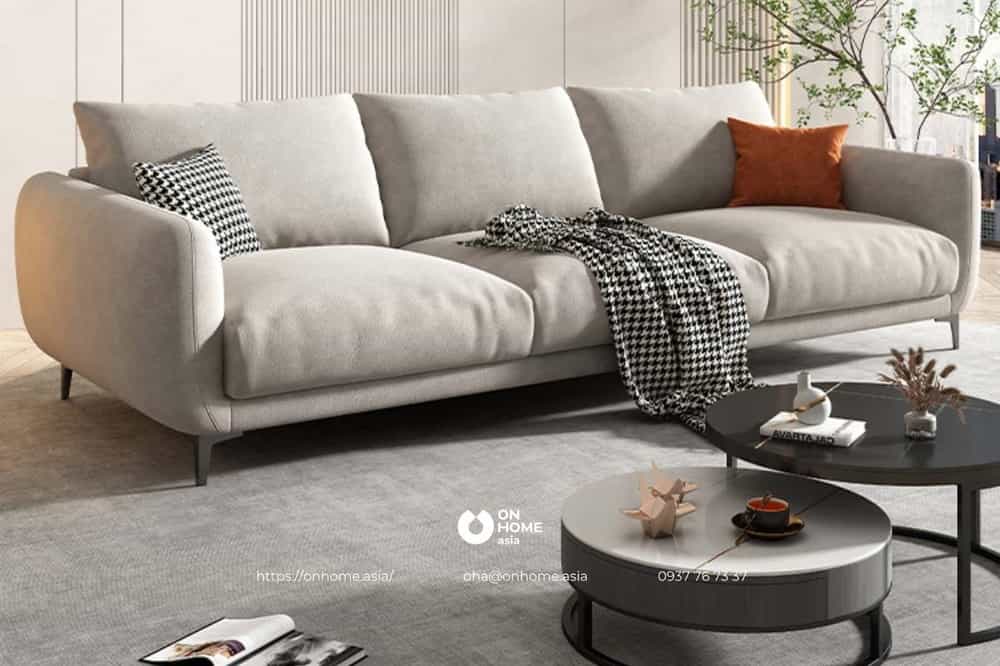 Sofa nỉ đơn giản mà đẹp
