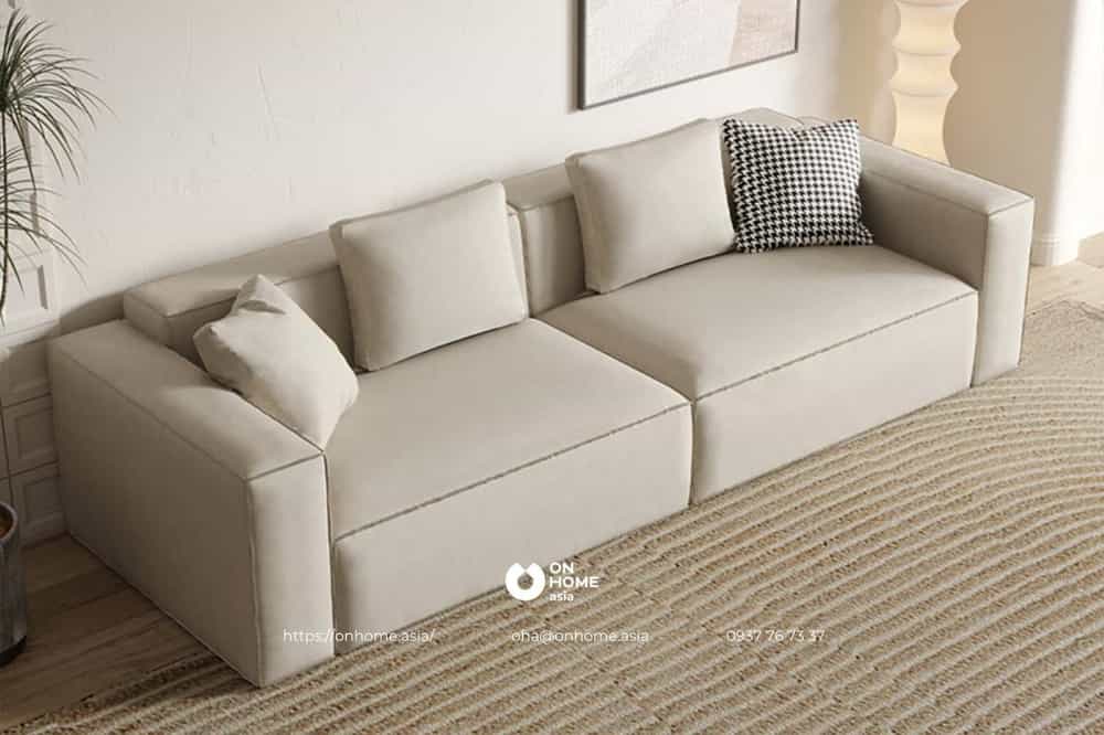 Sofa phòng khách phong cách Bắc Âu đơn giản, thanh lịch