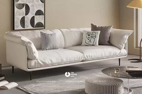 Ghế sofa phòng khách màu trắng đẹp