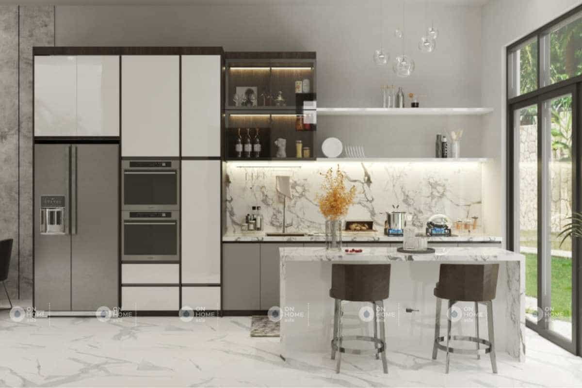 Thiết kế quầy bar mini sang trọng