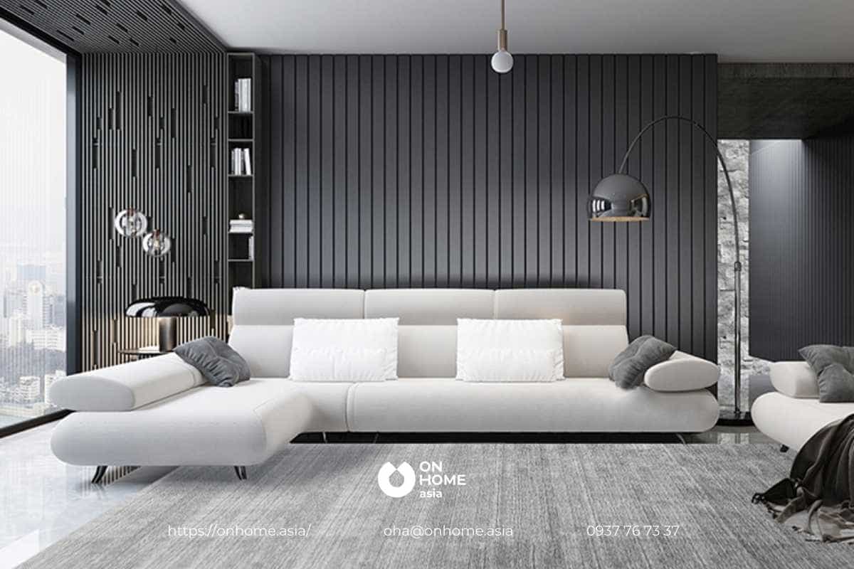 Thảm trải sàn phòng khách bằng vải đẹp