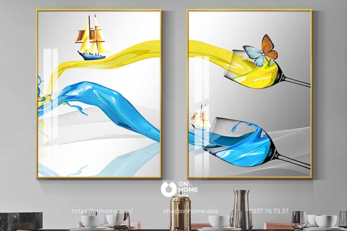 Bộ tranh trang trí tường nhà bếp đẹp