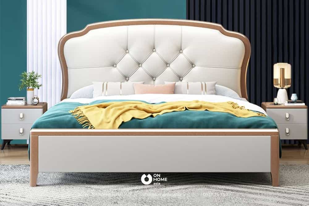 Giường ngủ gỗ thiết kế đa năng.