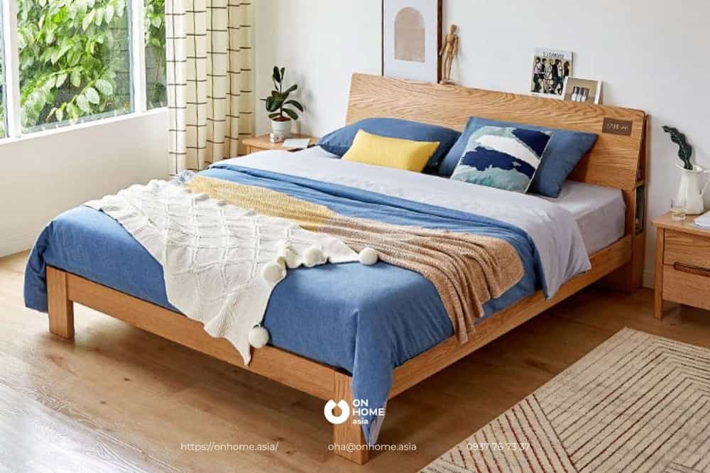 Giường đơn bằng gỗ tự nhiên