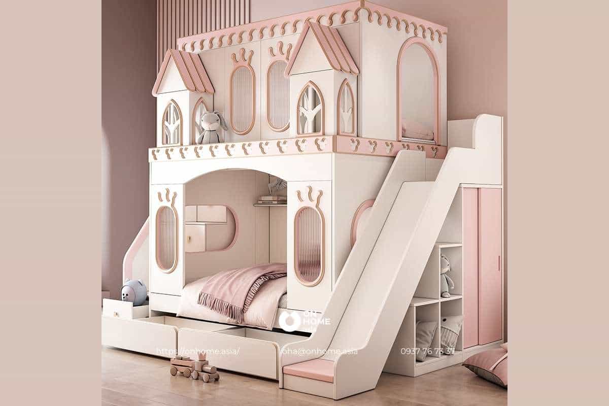 Giường tầng đẹp dành cho bé gái