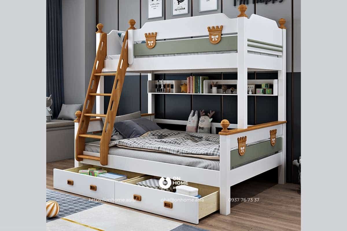 Giường tầng cho bé trai 7 tuổi cực đẹp