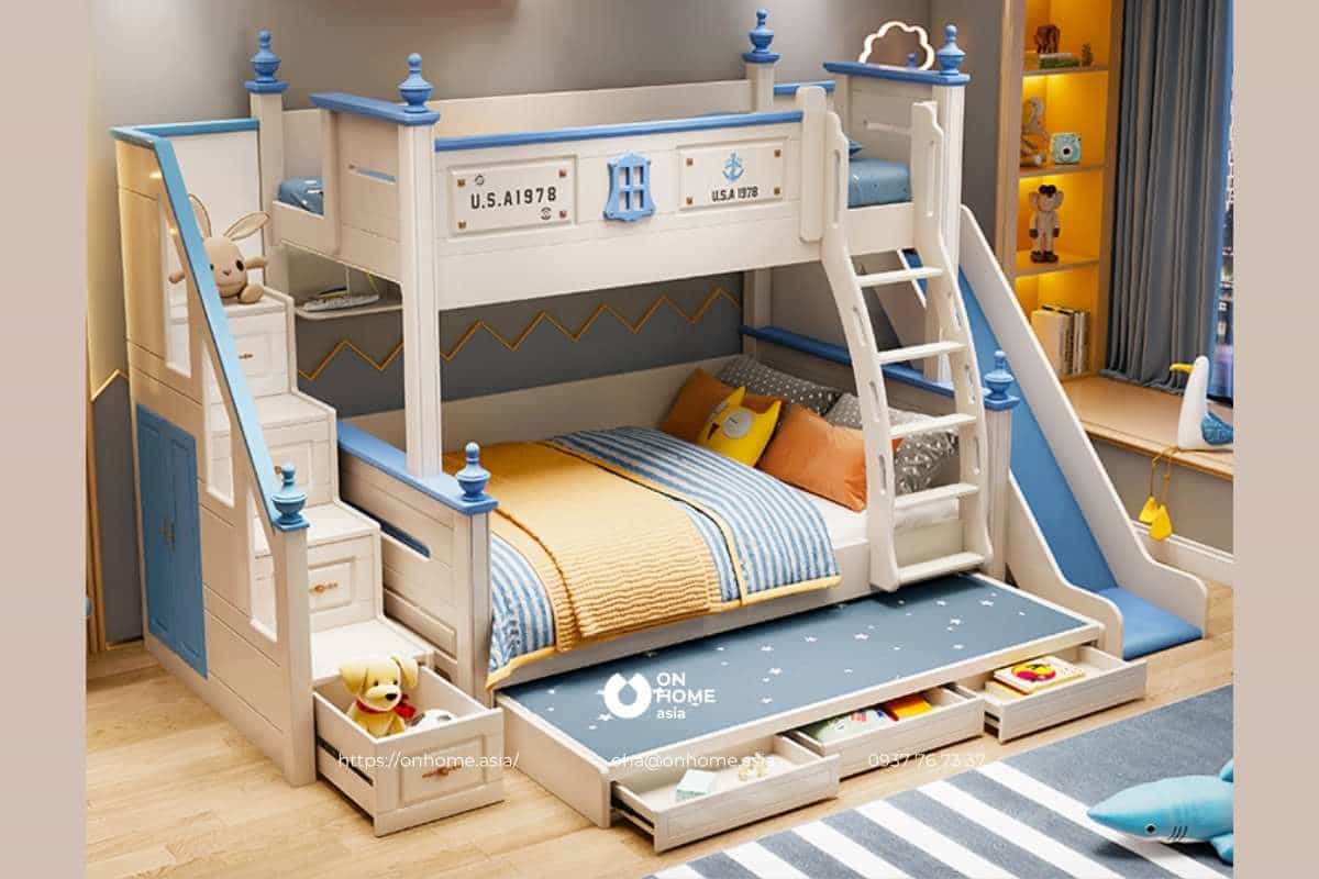 Giường tầng đẹp dành cho bé trai