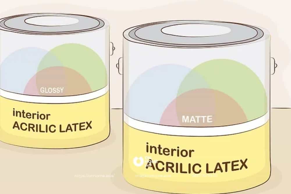 Sử dụng sơn acrylic latex