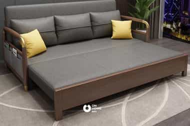 Sofa giường gỗ đệm cao cấp