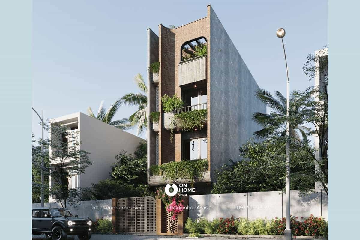 Thiết kế nhà ống đẹp 4 tầng hiện đại